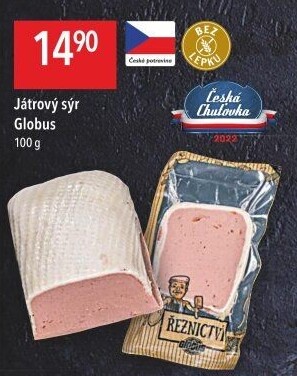 Paštika játrový sýr Globus