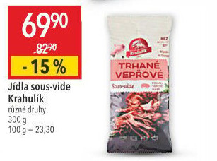 Vepřové trhané maso sous vide Krahulík