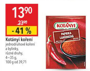 Koření Paprika lahůdková Kotányi
