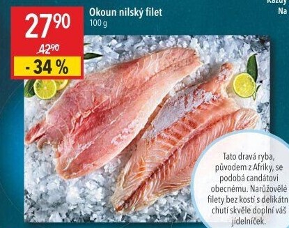 Okoun nilský filety