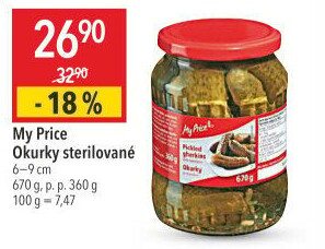 Okurky sterilované My Price