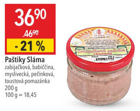 Paštika zabijačková s brusinkami Sláma