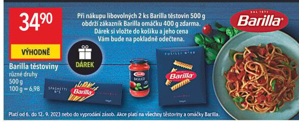 Těstoviny Barilla