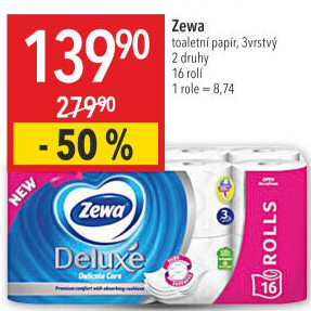 Toaletní papír 3vrstvý Deluxe Zewa