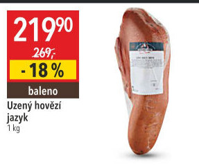 Uzený hovězí jazyk Kostelecké uzeniny