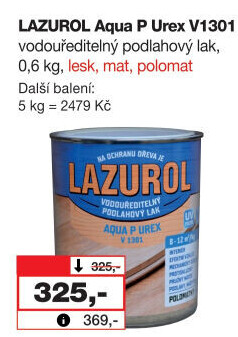 Lazura na dřevo Aqua P Urex Lazurol