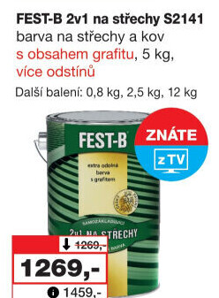 Nátěr na střechy i železo Fest - B 2v1