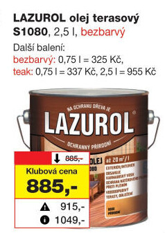 Terasový olej Lazurol
