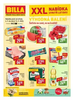 akční leták BILLA 6.9.2023-12.9.2023