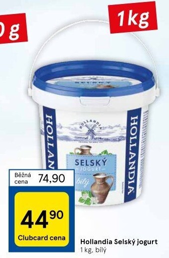 Bílý jogurt selský Hollandia
