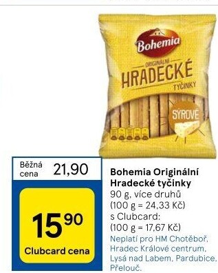 Hradecké tyčinky Bohemia