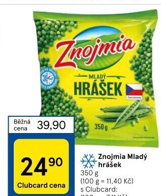 Hrášek mražený Znojmia