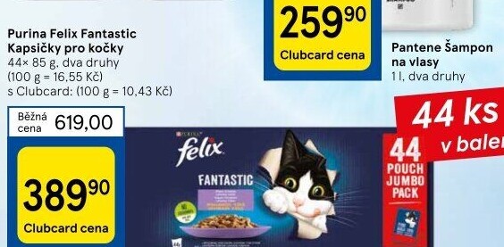 Kapsičky pro kočky Fantastic Felix Purina