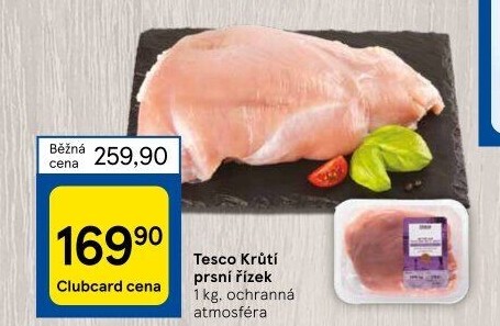 Krůtí prsní řízky Tesco