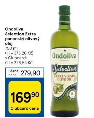 Olivový olej extra panenský Selection Ondoliva
