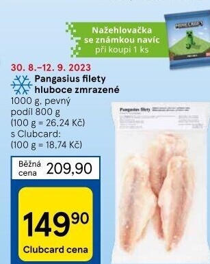 Pangasius filety mražený