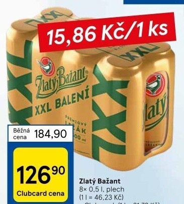 Pivo Zlatý Bažant