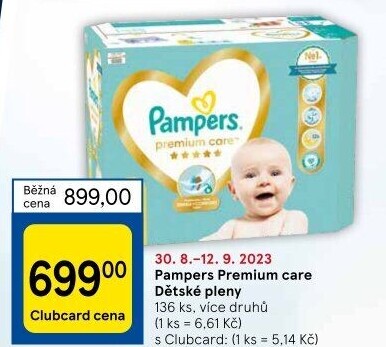 Pleny dětské Pampers Premium Care