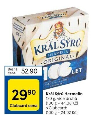 Sýr Hermelín Král sýrů