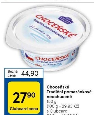 Tradiční pomazánkové Choceňské