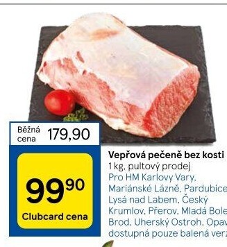 Vepřová pečeně bez kosti