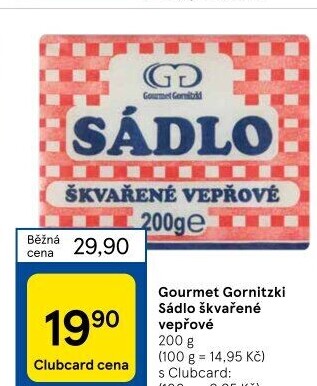Vepřové sádlo Gourmet Gornicky
