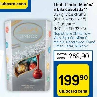 Bonboniéra Pralinky Lindor Lindt