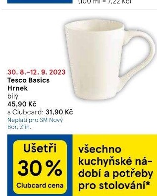 Hrnek Tesco Basics