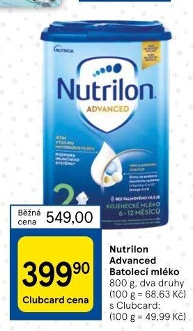 Kojenecká výživa Nutrilon Advanced