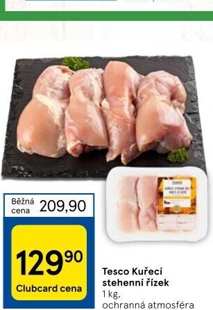 Kuřecí stehenní řízky Tesco