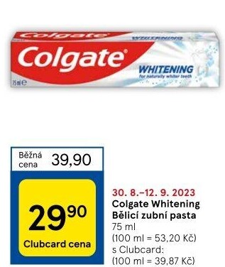 Pasta na zuby Whitening Colgate