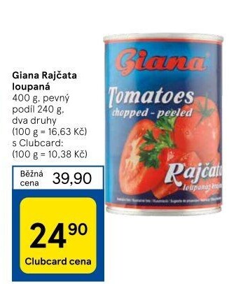 Rajčata loupaná Giana