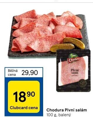 Salám pivní Beskydské uzeniny Chodura
