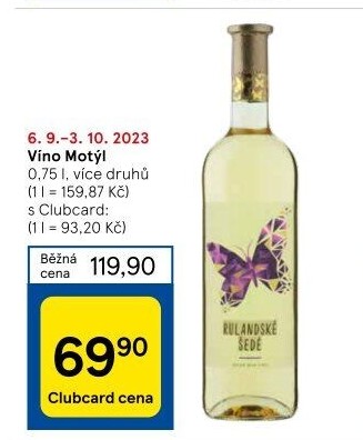 Vína Motýl Víno Mikulov