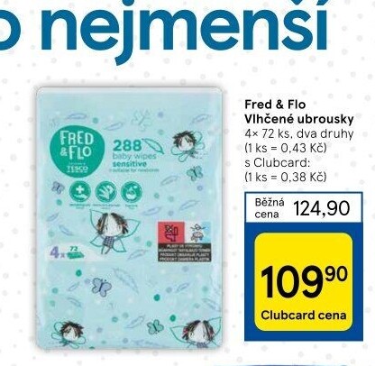 Vlhčené ubrousky Fred&amp