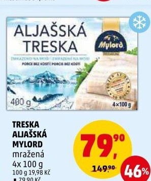 Aljašská treska mražená Mylord