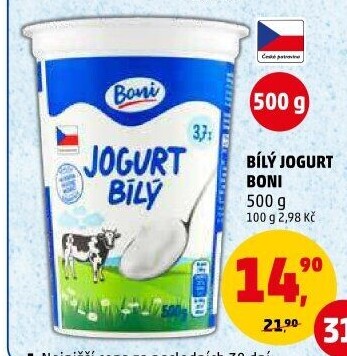 Bílý jogurt Boni