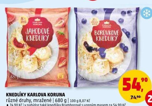 Knedlíky mražené Karlova Koruna
