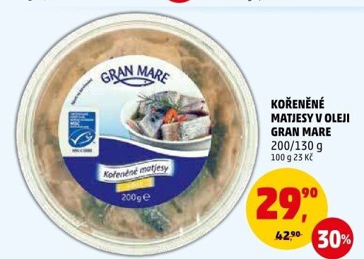Matjesy kořeněné v oleji Gran Mare