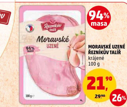 Moravské maso uzené Řezníkův talíř