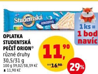 Oplatka Studentská pečeť Orion