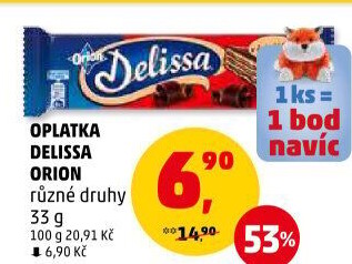 Oplatky celomáčené Delissa Orion