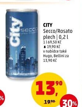 Perlivé víno City Secco