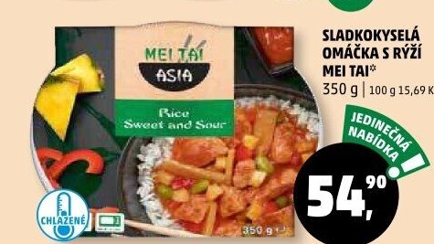 Sladkokyselá omáčka s rýží Mei Tai Asia