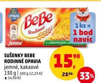Sušenky Rodinné BeBe Opavia