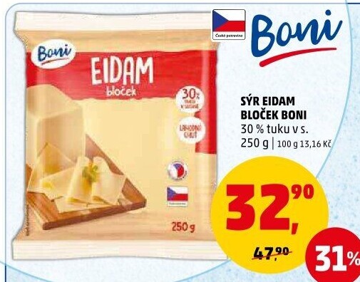 Sýr Eidam 30% Boni