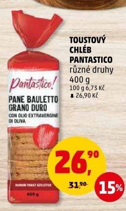 Toustový chléb Pantastico!