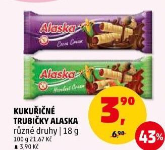 Trubičky bez lepku Alaska