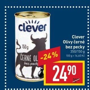 Černé olivy Clever