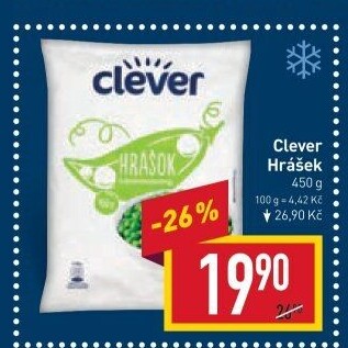 Hrášek mražený Clever